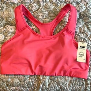Avia Pink Sports Bra Moisture-Wicking Racerback